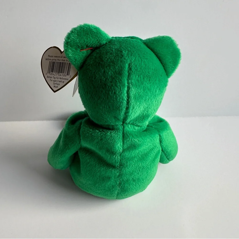 TY Beanie Baby Erin the Bear Vintage 1997 Retired Plush Toy with Errors